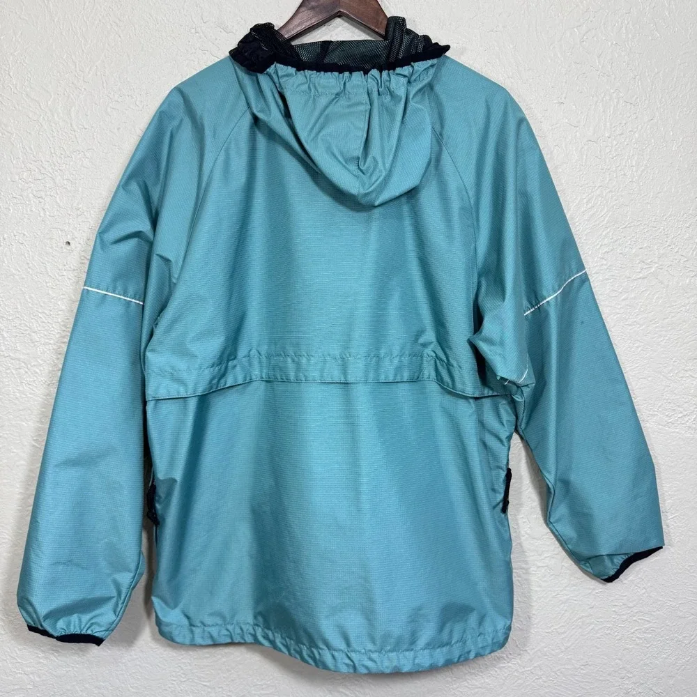 Vtg 90s‎ Nike Anorak Jacket Lg Ripstop Windbreaker Spellout Logo Streetwear Y2K